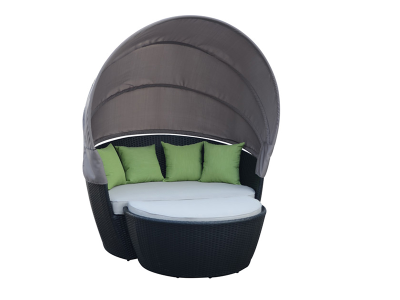 kültéri rattan lombkorona ágy yqr-285